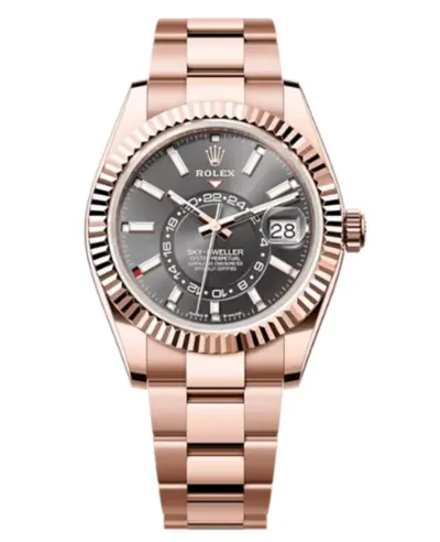 Rolex Sky-Dweller M336935-0004 in Rose Gold Slate Dial Oyster Men's Watch (arb12490)