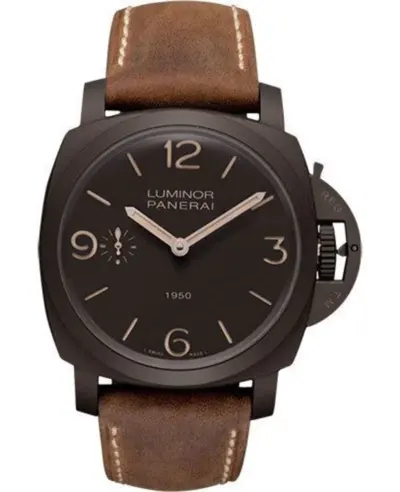 Panerai Luminor 1950 3 Days Composite Brown Dial Unique Edition PAM00375 Men's Watch (brown, arb12507)