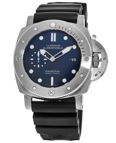 Panerai Submersible PAM00692 - Blue Dial Titanium Chronograph Watch (blue, arb12512)