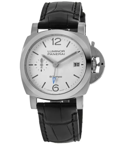Panerai Luminor Quaranta Bitempo GMT Automatic Watch PAM01367 (white, arb12563)