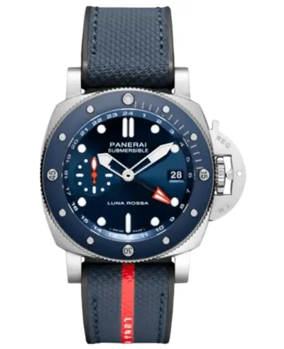 Panerai Submersible Luna Rossa GMT Automatic Watch Pam 01507 PAM01507 (blue, arb12577)
