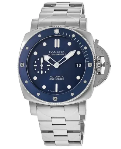 Panerai Submersible Blu Notte Automatic PAM02068 Blue Dial Steel Men's Watch (blue, arb12591)