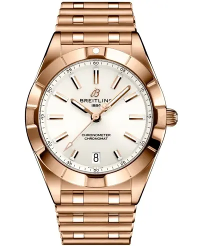 Model R77310101A1R1 Chronomat Quartz 32 White Dial Rose Gold Women's Watch Breitling (white, arb12670)