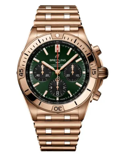 RB0134101L1R1 - Breitling Chronomat B01 42 Automatic Chronograph Green Dial (green, arb12677)