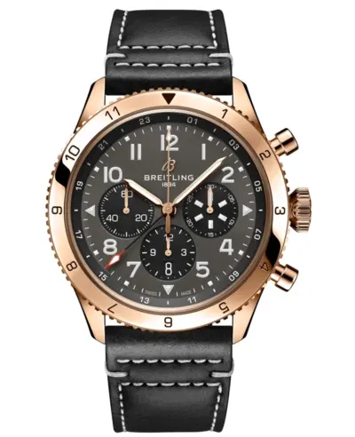 RB04451A1B1X1 Breitling Super Avi B04 Chronograph GMT P-51 Mustang Grey Dial Men's Watch (arb12692)