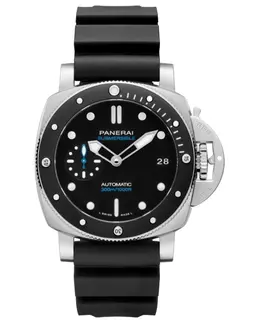 PAM01683 Panerai Submersible Black Dial Rubber Strap Men's Watch