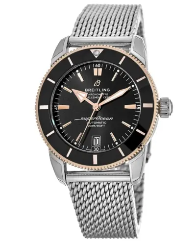Breitling Superocean Heritage Automatic 42 - Steel & Red Gold Men's Watch - Model UB2010121B1A1 (black, arb12762)
