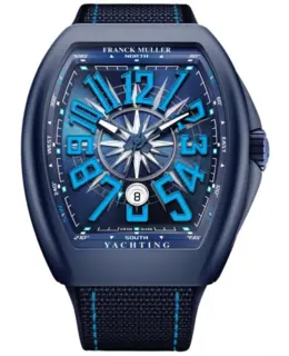 Franck Muller - ساعة  Vanguard Yachting - V 45 SC DT YACHT CR BL MC (BL) CR