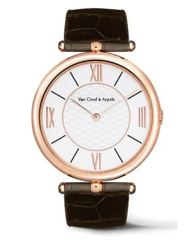 Van Cleef & Arpels VCARO3GL00 18kt Rose Gold Diamond Women's Watch (white, arb12892)