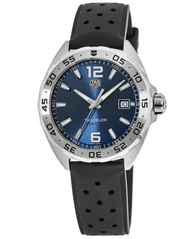 Tag Heuer Formula 1 Quartz Blue Dial Black Rubber Strap Men's Watch WAZ1118-FT8023 WAZ1118.FT8023 (blue, arb12961)