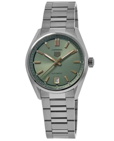 New Tag Heuer Carrera Automatic Green Dial Steel Women's Watch wbn2312.ba0001 (green, arb13016)