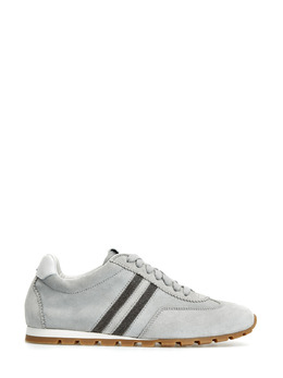 Doucal's Замшевые кроссовки с полосками из ювелирных цепочек 258344