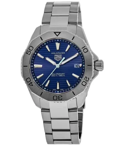 Tag Heuer Aquaracer Professional 200 Solargraph Blue Dial Steel Men's Watch Model WBP1113.BA0000 (blue, arb13036)