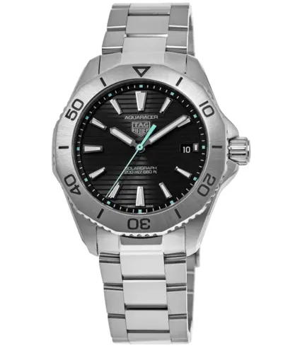 New Authentic Tag Heuer Aquaracer Professional 200 Solargraph Black Dial Steel Men's Watch WBP1114.BA0000 (black, arb13037)