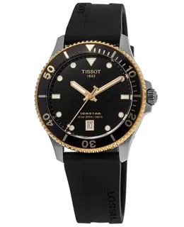 Tissot Seastar 1000 Quartz Black Dial Rubber Strap Men's Watch t120.410.27.051.00