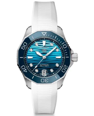 WBP231N.FT6234 Tag Heuer Aquaracer Professional 300 Date Automatic Blue Dial Rubber Strap Women's (blue, arb25005)