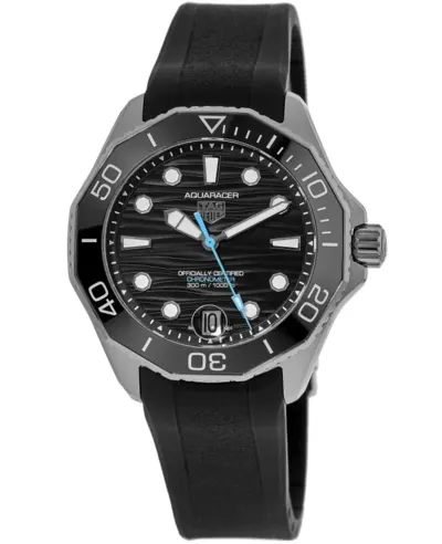 Tag Heuer Aquaracer Professional Date Automatic Black Dial Rubber Strap Men's Watch WBP5110.FT6257 (black, arb13085)
