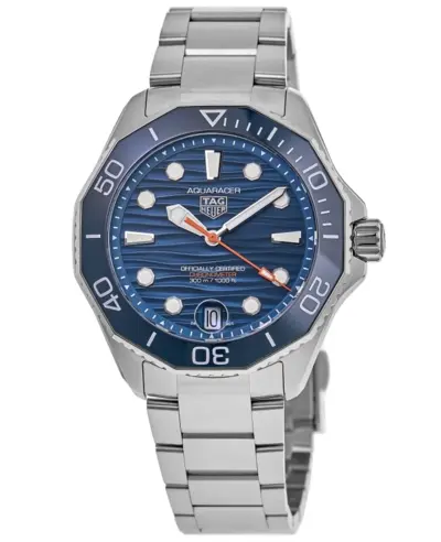 Authentic Tag Heuer Aquaracer Professional 300 Date Automatic Blue Dial Steel Men's Watch wbp5111.ba0013 (blue, arb13086)