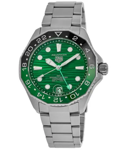 WBP5115.BA0013 Tag Heuer Aquaracer Professional 300 GMT Automatic Sports Watch (green, arb13090)