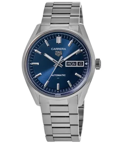 WDA2112.BA0043 Tag Heuer Carrera Day-Date Stainless Steel Men's Watch Automatic Blue Dial (blue, arb20172)