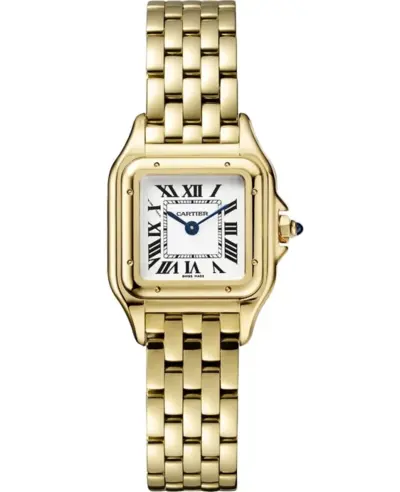 Cartier Panthere de Cartier Small Women's Watch - Yellow Gold Case with Silver Dial and Model No:WGPN0038 (arb13114)