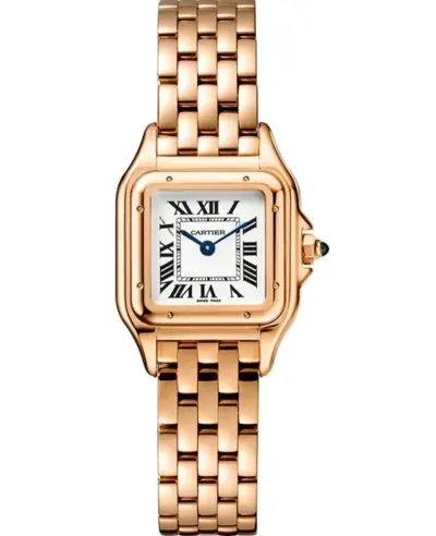 Cartier Panthere de Cartier Small White Dial Rose Gold Women's Watch [wgpn0040] (white, arb13115)