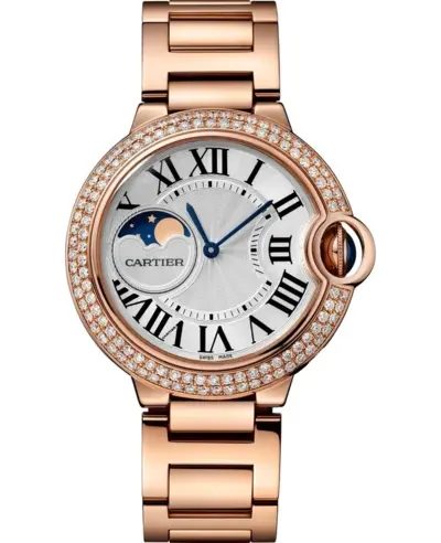 Product Title: Cartier Ballon Bleu de Cartier WJBB0025 Silver Dial Diamond Watch (arb13144)