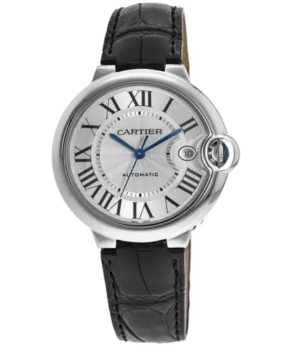 Cartier Ballon Bleu de Cartier 40mm Silver Dial Leather Strap Men's Watch WSBB0039 (arb13193)