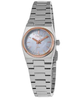 Authentic Tissot PRX Quartz Mother-of-Pearl Dial Two-Tone Steel Watch - Model T137.010.21.111.00