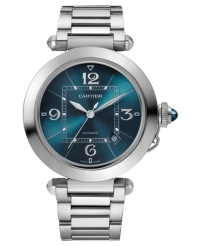 Cartier Pasha De Cartier Automatic Blue Dial Steel Men's Watch WSPA0038 (blue, arb13213)