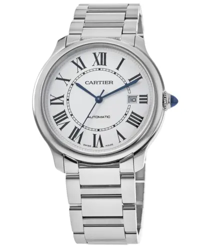 Cartier Ronde Must De Cartier WSRN0035 40mm Silver Dial Steel Men's Watch (arb13224)