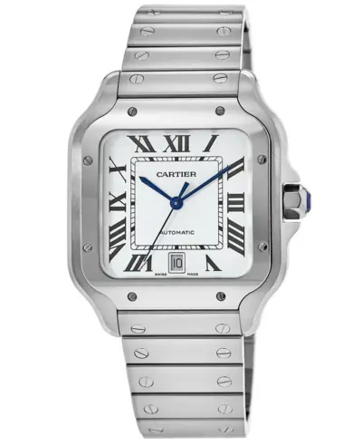 Cartier Santos De Cartier WSSA0018 Silver Dial Stainless Steel Men's Watch (arb13226)