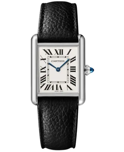 Watch WSTA0109 Cartier Tank Must Women's Silver Dial Leather Strap (arb23386)