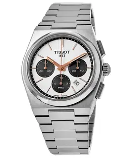 Tissot PRX Automatic Chronograph White Dial Steel Men's Watch Model: T137.427.11.011.00