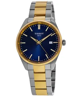 Tissot PR 100 Quartz Blue Dial Two-Tone Stainless Steel Men's Watch t150.410.22.041.00