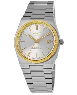 Tissot PRX Powermatic 80 Automatic Silver Dial Steel and 18K Gold Bezel Men's Watch t931.407.41.031.01