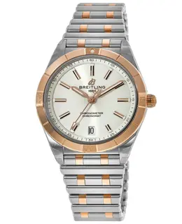 Breitling Chronomat Automatic 36 White Dial Rose Gold and Stainless Steel Women's Watch u10380101a1u1