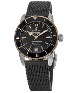 Breitling Superocean Heritage Automatic 42 Rose Gold & Steel Rubber Strap Men's Watch ub2010121b1s1