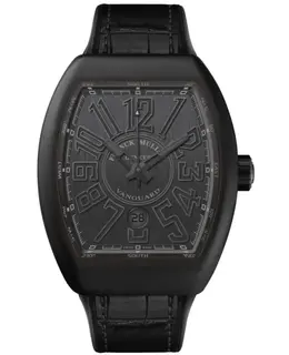 Franck Muller Vanguard Classical Men's Watch, Model V41SCDTNRBR (TT), Black Dial & PVD Titanium Case