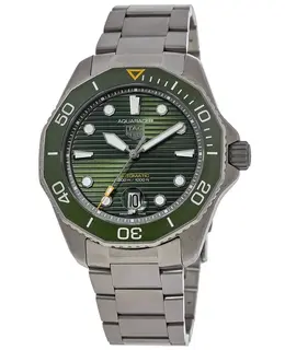 Tag Heuer Aquaracer 300M Automatic Titanium Green Dial Men's Watch wbp208b.bf0631