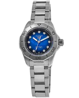 Women's Tag Heuer Aquaracer Professional 200 Date Blue Diamond Dial Watch wbp2411.ba0622