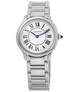 Cartier Ronde Must De Cartier 29mm Silver Dial Steel Women's Watch wsrn0033
