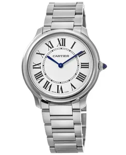 Cartier Ronde Must De Cartier 36mm Silver Dial Steel Women's Watch wsrn0034