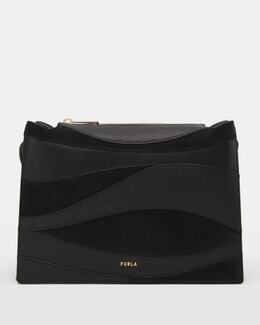 FURLA: Чёрная сумка 