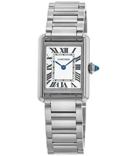 Cartier Tank Must Small Silver Dial Steel Women's Watch wsta0051