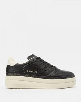 Premiata: Чёрные кроссовки 