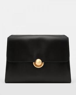 FURLA: Чёрная сумка 