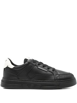 Emporio Armani Logo Leather Sneakers em003702af19573mc024