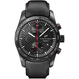 Porsche Design Black Leather Watch pd6013604001082ac