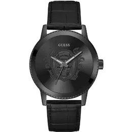 Guess Black Leather Watch gugw0566g2ac